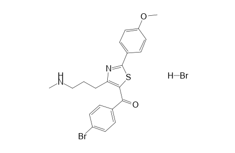 4-[3-(Methylamino)propyl]-2-(4-methoxyphenyl)-5-(4-bromobenzoyl)-1,3-thiazole hydrobromide