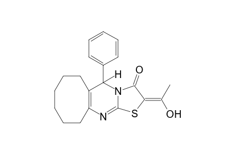 2-acetyl-2,5,6,7,8,9,10,11-octahydro-5-phenyl-3H-cycloocta[d]thhiazolo[3,2-a]pyrimidin-3-one