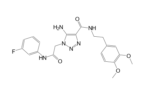 5-amino-N-[2-(3,4-dimethoxyphenyl)ethyl]-1-[2-(3-fluoroanilino)-2-oxoethyl]-1H-1,2,3-triazole-4-carboxamide