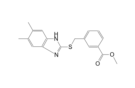 methyl 3-{[(5,6-dimethyl-1H-benzimidazol-2-yl)sulfanyl]methyl}benzoate