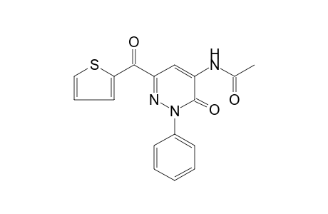 Acetamide, N-[3-oxo-2-phenyl-6-(thiophene-2-carbonyl)-2,3-dihydropyridazin-4-yl]-