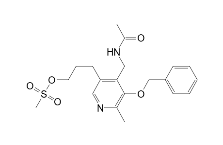 3-[ 4'-Acetamidomethyl-5'-benzyloxy-6'-methyl-3'-pyridyl]propyl methanesulfonate