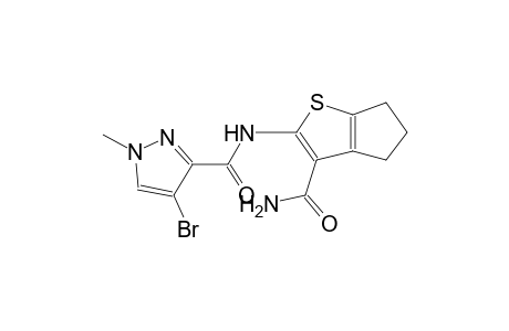 N-[3-(aminocarbonyl)-5,6-dihydro-4H-cyclopenta[b]thien-2-yl]-4-bromo-1-methyl-1H-pyrazole-3-carboxamide