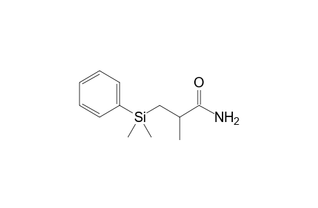 3-(Dimethylphenylsilyl)-2-methylpropionamide