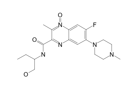 N-[6-FLUORO-7-(4-METHYL-1-PIPERAZINYL)-3-METHYL-2-QUINOXALOYL]-2-AMINO-BUTANOL-4-OXIDE