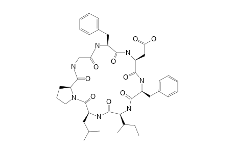 GYPSOPHIN-F;CYCLO-[PROLINE(1)-GLYCINE(2)-PHENYLALANINE(3)-ASPARTIC-ACID(4)-PHENYLALANINE(5)-ISOLEUCINE(6)-LEUCINE(7)]