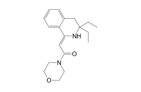 Ethanone, 2-(1,2,3,4-tetrahydro-3,3-diethylisoquinolin-1-ylideno)-1-morpholino-