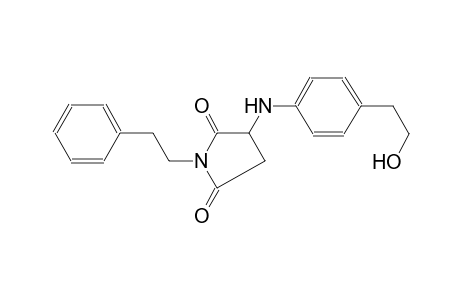 3-[4-(2-hydroxyethyl)anilino]-1-(2-phenylethyl)-2,5-pyrrolidinedione