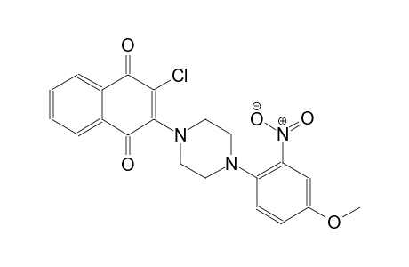 2-chloro-3-[4-(4-methoxy-2-nitrophenyl)-1-piperazinyl]naphthoquinone