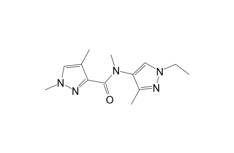 1H-Pyrazole-3-carboxamide, 1,4-dimethyl-N-(1-ethyl-3-methyl-1H-pyrazol-4-yl)methyl-