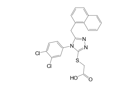 2-[[4-(3,4-dichlorophenyl)-5-(1-naphthalenylmethyl)-1,2,4-triazol-3-yl]thio]acetic acid