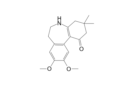 3,4,6,7-Tetrahydro-3,3-dimethyl-9,10-dimethoxydibenz[b,d]azepin-1(2H,5H)-one