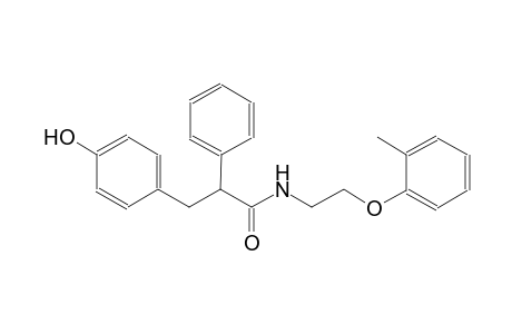 3-(4-hydroxyphenyl)-N-[2-(2-methylphenoxy)ethyl]-2-phenylpropanamide