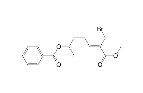 (Z)-6-(benzoyloxy)-2-(bromomethyl)-2-heptenoic acid, methyl ester