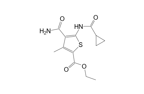 ethyl 4-(aminocarbonyl)-5-[(cyclopropylcarbonyl)amino]-3-methyl-2-thiophenecarboxylate
