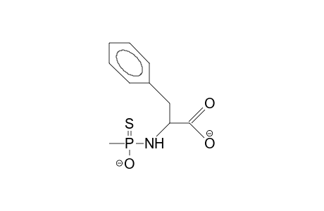 N-(Hydroxy-methyl-phosphinothioyl)-L-phenylalanine dianion