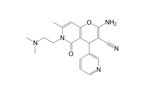 2-amino-6-[2-(dimethylamino)ethyl]-7-methyl-5-oxo-4-(3-pyridinyl)-5,6-dihydro-4H-pyrano[3,2-c]pyridine-3-carbonitrile