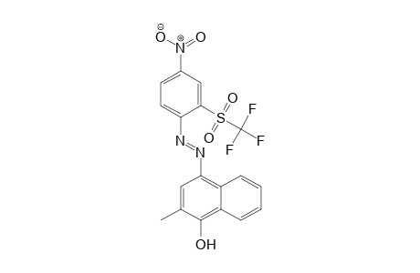 1-Naphthalenol, 2-methyl-4-[2-[4-nitro-2-[(trifluoromethyl)sulfonyl]phenyl]diazenyl]-