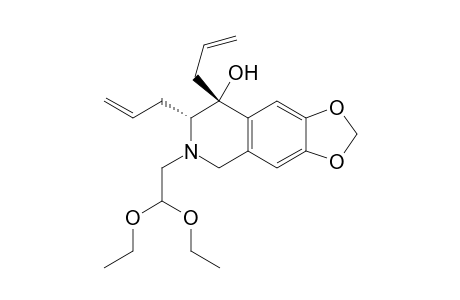 (3R,4R)-3,4-Diallyl-N-(2,2-diethoxyethyl)-4-hydroxy-6,7-methylenedioxy-1,2,3,4-tetrahydroisoquinoline