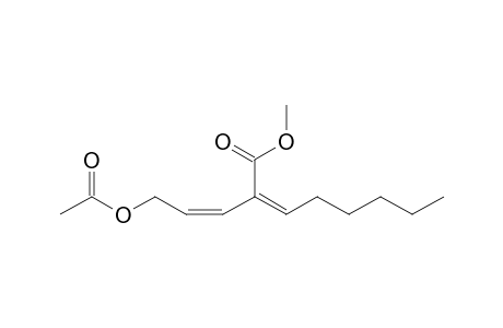 Methyl (Z)-2-[(Z)-3-acetoxy-1-propenyl]-2-octenoate