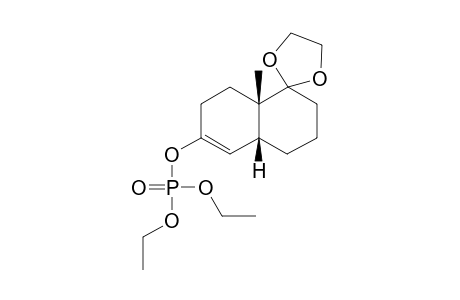 Phosphoric acid, (3',4',4a',7',8',8a'-hexahydro-8a'-methyl-6'oxospiro[1,3-dioxolane-2,1'(2'H)naphthalen]-6'-yl), diethyl ester