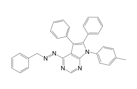 N-Benzylidene-N'-(7-(4-methylphenyl)-5,6-diphenyl-7Hpyrrolo[2,3-d]pyramidin-4-yl)-hydrazine