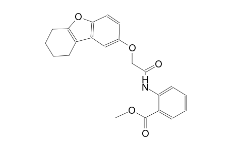 benzoic acid, 2-[[[(6,7,8,9-tetrahydrodibenzo[b,d]furan-2-yl)oxy]acetyl]amino]-, methyl ester