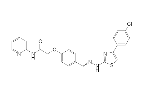 2-(4-((2-(4-(4-Chlorophenyl)thiazol-2-yl)hydrazono) methyl)phenoxy)-N-(pyridin-2-yl)acetamide