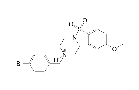 1-(4-bromobenzyl)-4-[(4-methoxyphenyl)sulfonyl]piperazin-1-ium