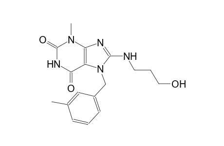 8-[(3-hydroxypropyl)amino]-3-methyl-7-(3-methylbenzyl)-3,7-dihydro-1H-purine-2,6-dione