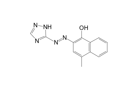 1-Naphthalenol, 4-methyl-2-[2-(1H-1,2,4-triazol-5-yl)diazenyl]-