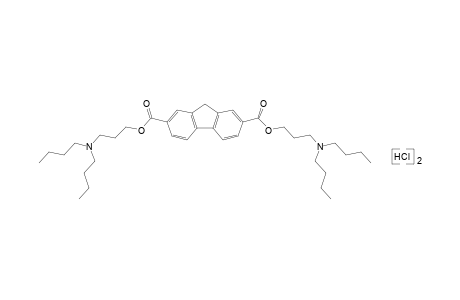 fluorene-2,7-dicarboxylic acid, bis[3-dibutylamino)propyl]ester, dihydrochloride