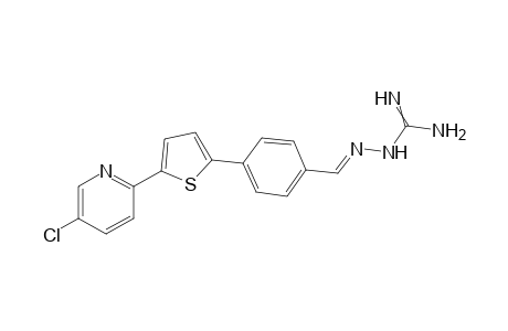 (E)-2-{4-[5-(5-Chloropyridin-2-yl)thiophen-2-yl]benzylidene}hydrazine-1-carboxamidine
