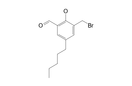 3-(BROMOMETHYL)-2-HYDROXY-5-PENTYLBENZALDEHYDE