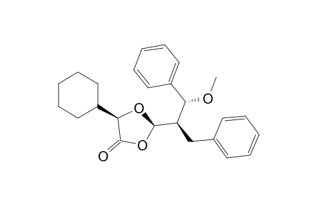 1,3-Dioxolan-4-one, 5-cyclohexyl-2-[2-methoxy-2-phenyl-1-(phenylmethyl)ethyl]-, [2R-[2.alpha.(1R*,2R*),5.alpha.]]-
