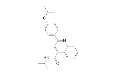 2-(4-isopropoxyphenyl)-N-isopropyl-4-quinolinecarboxamide