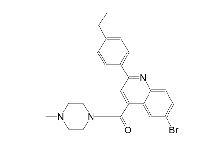 6-bromo-2-(4-ethylphenyl)-4-[(4-methyl-1-piperazinyl)carbonyl]quinoline