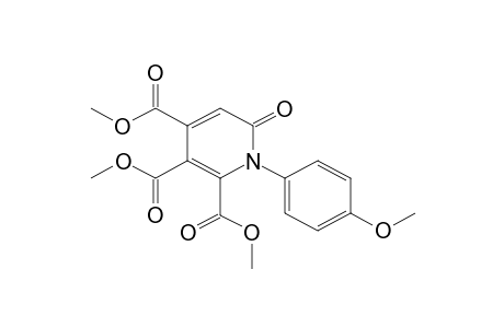 1,6-Dihydro-1-(4-metoxyphenyl)-6-oxo-2,3,4-trimethoxycarbonyl-pyridine