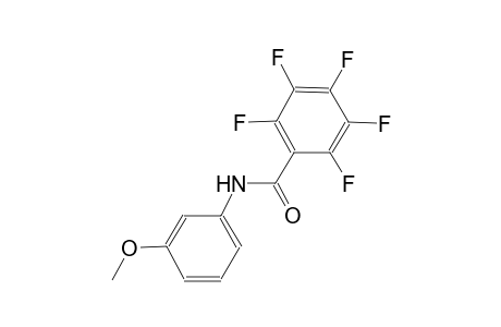 2,3,4,5,6-pentafluoro-N-(3-methoxyphenyl)benzamide