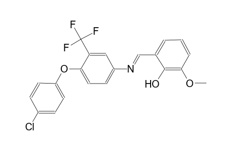 phenol, 2-[(E)-[[4-(4-chlorophenoxy)-3-(trifluoromethyl)phenyl]imino]methyl]-6-methoxy-