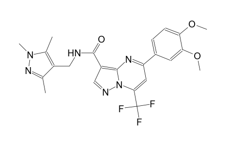 5-(3,4-dimethoxyphenyl)-7-(trifluoromethyl)-N-[(1,3,5-trimethyl-1H-pyrazol-4-yl)methyl]pyrazolo[1,5-a]pyrimidine-3-carboxamide