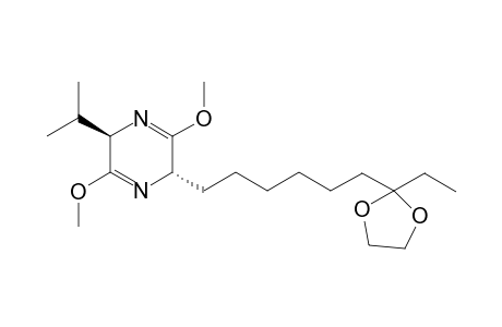 2-[6-(2-Ethyl[1,3]dioxlan-2-yl)hexyl]-5-isopropyl-3,6-dimethoxy-2,5-dihydropyrazine