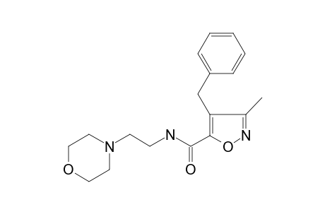 4-(benzyl)-3-methyl-N-(2-morpholinoethyl)isoxazole-5-carboxamide