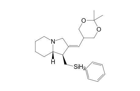 (1R*,2E,9S*)-2-(2,2-Dimethyl-1,3-dioxan-5-ylmethylene)-1-(phenylsilyl)methyloctahydroindolozidine