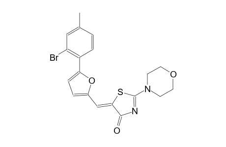 (5Z)-5-{[5-(2-bromo-4-methylphenyl)-2-furyl]methylene}-2-(4-morpholinyl)-1,3-thiazol-4(5H)-one