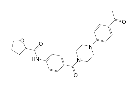 2-furancarboxamide, N-[4-[[4-(4-acetylphenyl)-1-piperazinyl]carbonyl]phenyl]tetrahydro-