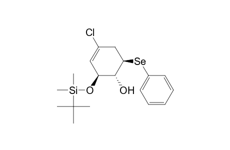 3-Cyclohexen-1-ol, 4-chloro-2-[[(1,1-dimethylethyl)dimethylsilyl]oxy]-6-(phenylseleno)-, (1.alpha.,2.beta.,6.beta.)-(.+-.)-