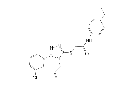 2-{[4-allyl-5-(3-chlorophenyl)-4H-1,2,4-triazol-3-yl]sulfanyl}-N-(4-ethylphenyl)acetamide