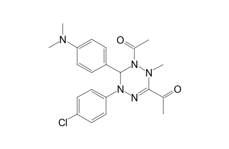 1,2,4,5-Tetrazine, 1,2,3,4-tetrahydro-2,6-diacetyl-4-(4-chlorophenyl)-1-methyl-3-(4-dimethylaminophenyl)-