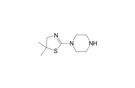 1-(5,5-Dimethyl-4,5-dihydro-1,3-thiazol-2-yl)piperazine